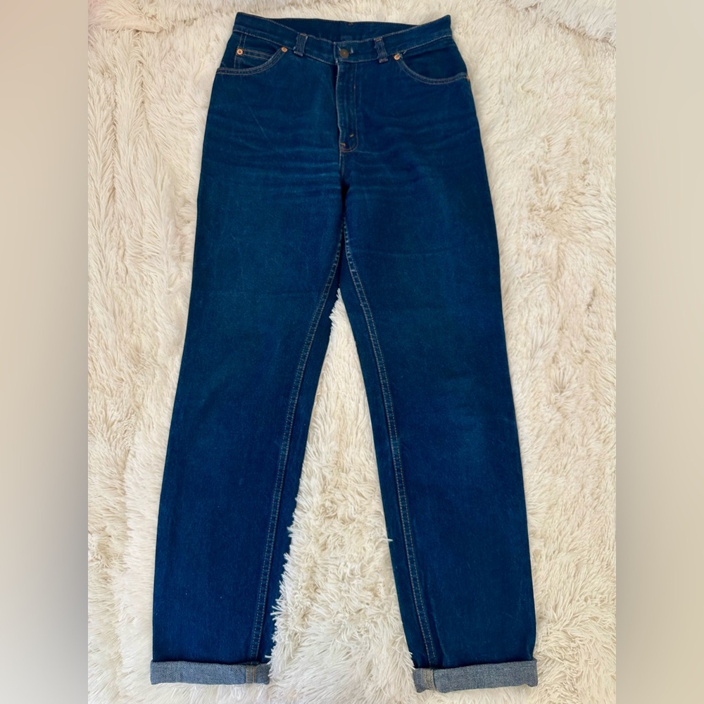 LEVI'S Vintage Blue High Rise Tapered Jeans Women's Size 13 Orange Tab Denim